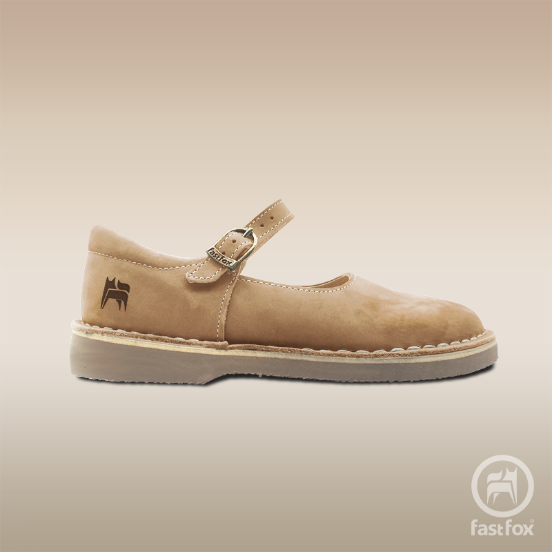 FOX Heritage Ladies Leather Mary Jane X-Bar in Tan